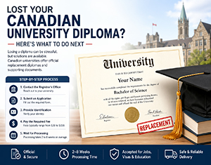 Lost Your Canadian University Diploma? Replacement Guide & Fast Solutions