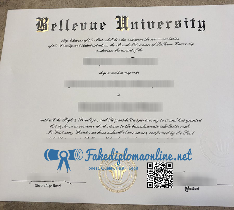 Bellevue University diploma