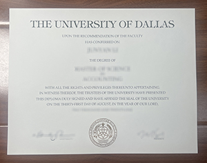 Exact University of Dallas Diploma Replica | Heavy Paper