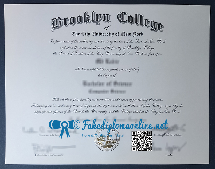 Brooklyn College diploma