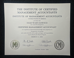 Certified Management Accountant Certificate