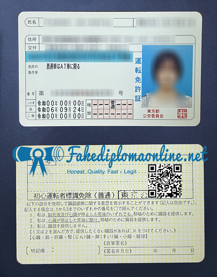 Japanese driver's license