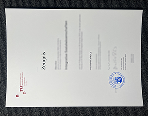 I need a RPTU Kaiserslautern – Landau Zeugnis from Germany