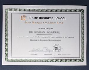 Secure Your Rome Business School Diploma Copy Online