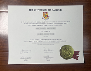 Authentic University of Calgary diploma replacement service