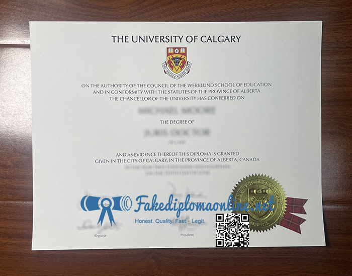 University of Calgary diploma